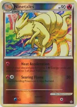 Pokemon TCG - Ninetales - 20/95 - Reverse Holo - HGSS Unleashed [Lightly Played] - Image 1