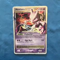 Pokemon Mewtwo Lv. X DP28 Diamond & Pearl Promo Holo Level Up 120 HP Card - Image 1