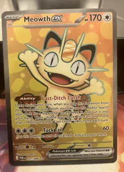 The Pokemon Company English Pokemon TCG Meowth ex 107/088 FA Holo UR 170 HP - Image 1