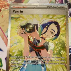 Pokemon TCG Perrin Twilight Masquerade Holo Card 220/167 Mint Condition - Image 3