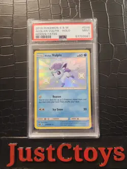 PSA 9 Alolan Vulpix SV8/SV94 Hidden Fates: Shiny Vault Holo Pokemon TCG - Image 1