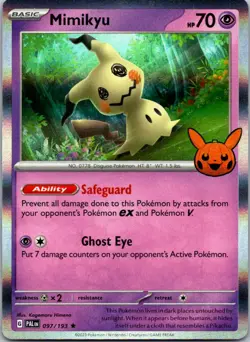 Mimikyu 097/193 Trick or Trade BOOster 2023 Pokemon TCG Holo Holo Rare NM - Image 1