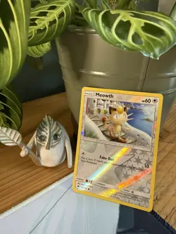 Meowth 101/147 Common Burning Shadows Pokemon Reverse Holo - Image 1