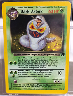 Pokemon Team Rocket 3Cards Dark Arbok Holo English+Japanese & Ekans English LP - Image 1