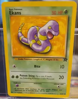 Pokemon Team Rocket 3Cards Dark Arbok Holo English+Japanese & Ekans English LP - Image 3