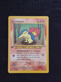 Cyndaquil [1st Edition] #61 Pokemon Neo Destiny NM - Image 1