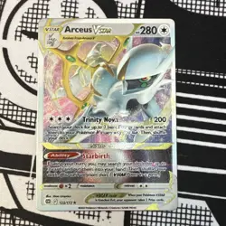 Pokemon TCG Arceus VSTAR (METAL CARD) 123/172 Brilliant Stars PROMO - Image 1