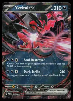 Yveltal ex 053/088 Double Rare Perfect Order Pokemon Holo Near Mint - Image 1