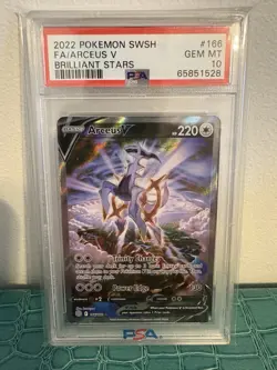 PSA 10 Arceus V Full Art Pokemon TCG Brilliant Stars Graded Pokemon Card - Image 1