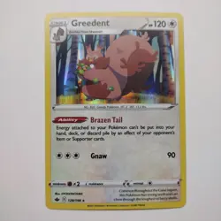 Greedent 128/198 Holo Rare Chilling Reign NM Pokemon card - Image 1