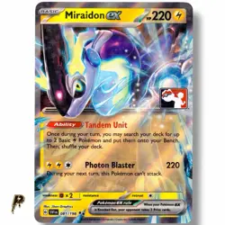 Pokemon Scarlet & Violet Miraidon ex 081/198 Stamped Prize Pack NM - Image 1