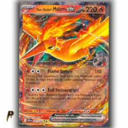 Pokemon Destined Rivals Team Rocket's Moltres ex 031/182 Double Rare NM - Image 1
