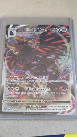 Pokemon Corviknight VMAX Ultra Rare Battle Styles Card 110/163 NM/M - Image 1