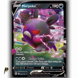 Pokemon Brilliant Stars Morpeko V 095/172 Ultra Rare Holo Rare Card NM - Image 1