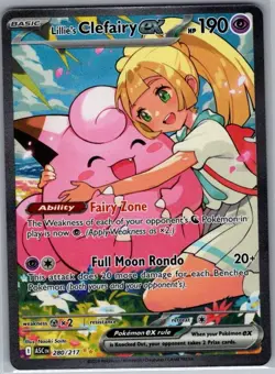 Lillie's Clefairy ex 280/217 SIR ME: Ascended Heroes - Pokemon Card - NM - Image 1