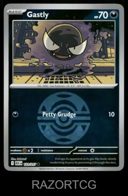 GASTLY (DUSK BALL) 123/217 C ASCENDED HEROES POKEMON REVERSE HOLO NM/M - Image 1