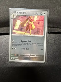 Lopunny 108/132 Common Mega Evolution Pokemon Reverse Holo Near Mint - Image 1