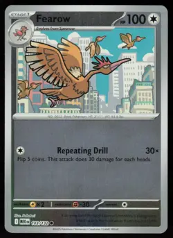 Fearow 103/132 Common Mega Evolution Pokemon Reverse Holo Near Mint - Image 1