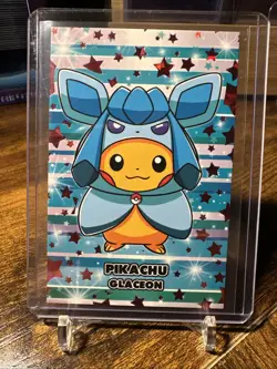 Pokemon Card Database Attacks 2 Pikachu Glaceon Red Ice Holo - Image 1