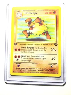 PRIMEAPE - 43/64 - 1st Edition Jungle - Uncommon - Pokemon Card - NM - Image 1