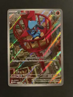 Pokemon TCG Riolu 010 Mega Evolution Promo Holo NM - Image 1