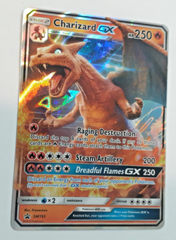Pokemon TCG Charizard GX Holo Ultra Rare SM 195 near mint - see photos! - Image 2