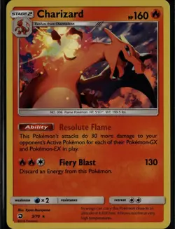 Charizard 3/70 Holo Rare Dragon Majesty Pokemon Holo Near Mint - Image 1