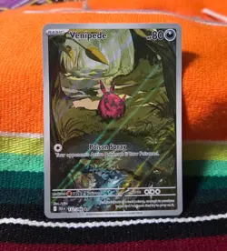 Venipede 132/086 - Holo Illustration Rare Black Bolt Pokemon Holo NM - Image 1