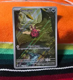 Venipede 132/086 - Holo Illustration Rare Black Bolt Pokemon Holo NM - Image 3