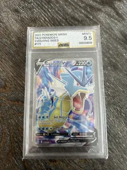 CGC 10 Pristine Gyarados V 171/203 SWSH Evolving Skies Pokemon Card - Image 1