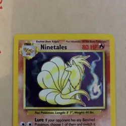 Ninetales 12/102 4th Print Pokemon Card Base Set 1999-2000 WOTC Holo - LP/MP - Image 2