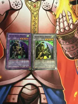 Faded YuGiOh - Fiend Skull Dragon - LOD-039 - Super Rare Holo - Image 1
