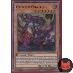 Yugioh Overtex Qoatlus EXFO-EN036 Super Rare NM - Image 1