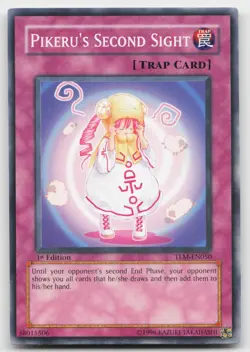 Pikeru's Second Sight TLM-EN050 The Lost Millennium Yu-Gi-Oh 1st Edition NM - Image 1