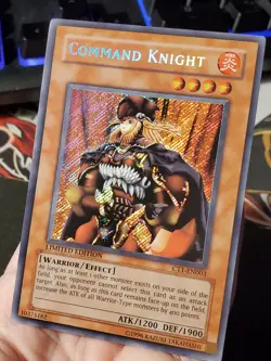 Yugioh Command Knight CT1-EN003 Secret Rare Limited Edition VLP/NM - Image 4