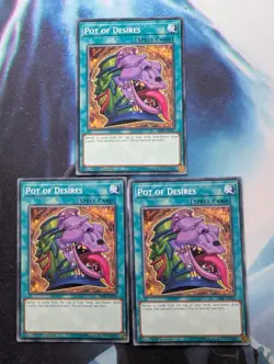 YuGiOh! Pot of Desires SR08-EN034 x 3 PLAYSET 1st Ed - Image 1