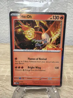 Pokemon TCG Ho-Oh Chaos Rising 010/086 GameStop Stamped Sealed Promo - Image 1