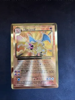 Pokemon TCG Charizard Celebrations 25th Anniversary Metal Card 004/102 Near Mint - Image 1