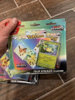 3 Pokemon TCG SV8.5 Prismatic Evolutions Tech Sticker Collection Blister Sealed - Image 4