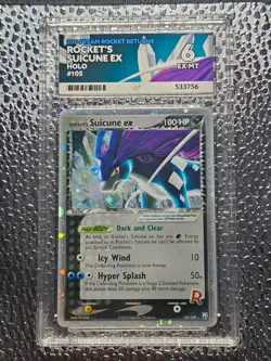 Team Rocket Returns Rockets Suicune EX 105/109 Holo ACE 6 Pokemon Card - Image 1