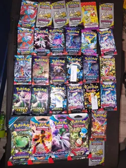 Pokemon 144 TCG Sealed Booster Pack Mixed Lot mix Pokemon cards. - Image 1