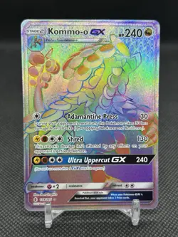 Kommo-o GX (Secret) 159/145 Secret Rare Holo Guardians Rising Pokemon NM - Image 1