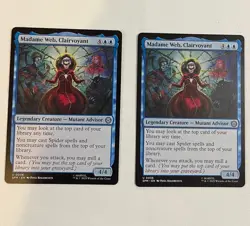 x2 Madame Web, Clairvoyant U MTG Marvel's Spider-Man M/NM, English - Image 1