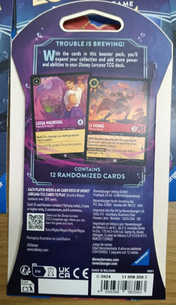 23x Disney Lorcana Ursula's Return Sleeved Booster Packs Sealed New TCG - Image 2