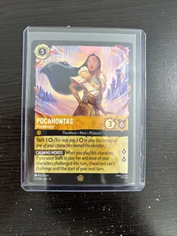 Disney Lorcana Winterspell Pocahontas Peacekeeper 22/204 Legendary NM/Mint - Image 1