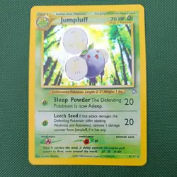 NM Jumpluff Pokemon Neo Genesis 7/111 Holo Card Rare Pokemon Vintage WOTC TCG - Image 1