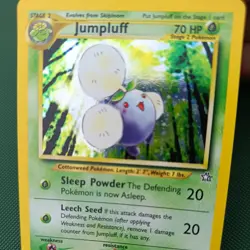 NM Jumpluff Pokemon Neo Genesis 7/111 Holo Card Rare Pokemon Vintage WOTC TCG - Image 4