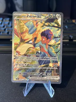 Pokemon TCG Hop's Zacian EX 186/159 Journey Together SIR NM - Image 1
