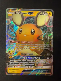 Dedenne GX 57/214 Holo GX Rare Unbroken Bonds Pokemon Near Mint - Image 1