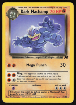 Pokemon TCG - Team Rocket - Dark Machamp 27/82 - P - Image 1